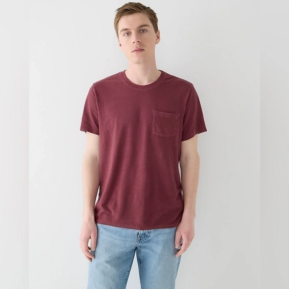 J Crew Hemp-organic cotton-blend pocket T-shirt Item BQ650